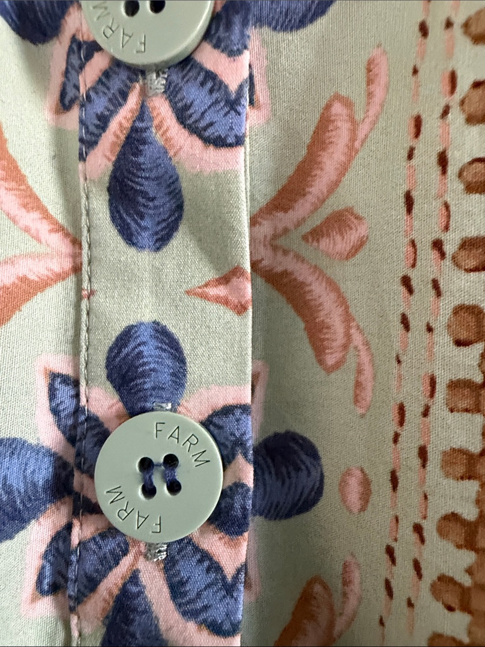 New FARM Rio Ocean Tapestry Romper. Size XS - Picture 8 of 14
